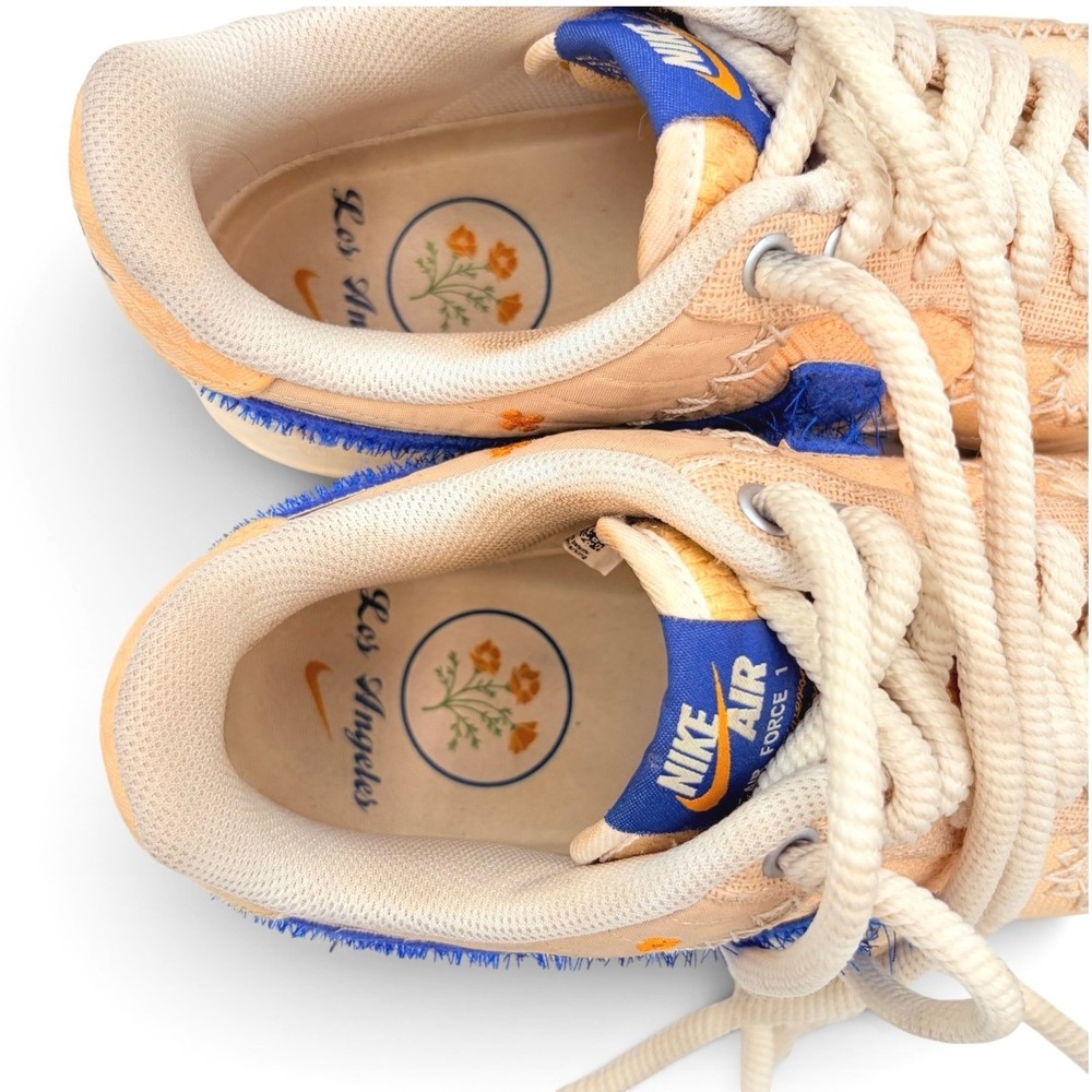 Nike Flea LA Air Force 1 40th Anniversary Low 9 Limited Edition Sanddrift Blue - Picture 6 of 8